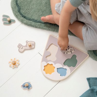 Puzzle en bois 4 pièces Lalee Sable DONE BY DEER