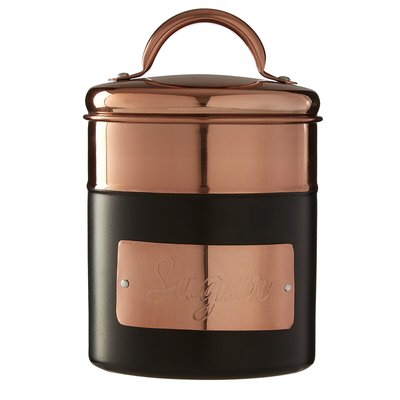 Sugar Canister in Charcoal with Copper Lid SO'HOME