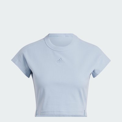 T-shirt court côtelé Lounge ADIDAS SPORTSWEAR