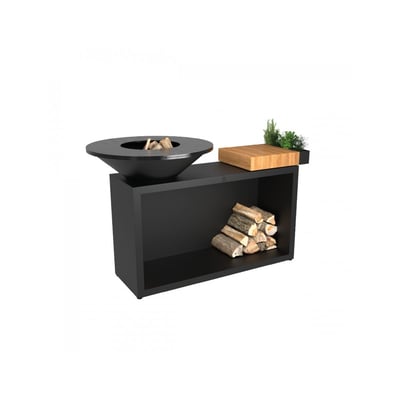 Brasero Island Black 85 Teak Wood OI3B85W OFYR