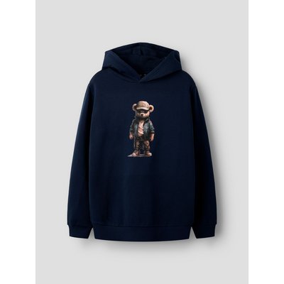 Pull à Capuche George Pour Garçon – Rayé Bleu, Taille 12-13 Ans, Occasion Bon État