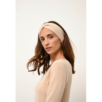 NAMAD bandeau sable en cachemire JUST CASHMERE