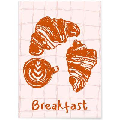 Affiche Breakfast L'AFFICHERIE