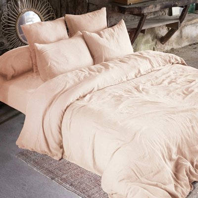 Parure de lit double gaze de coton TERRE DE NUIT