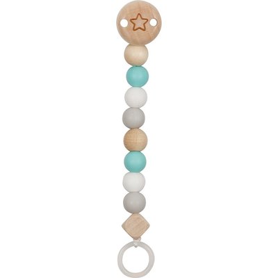 Accroche-tétine étoile turquoise GOKI