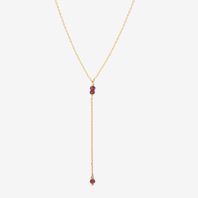 Collier doré cravate courte - venus CAROLINE NAJMAN