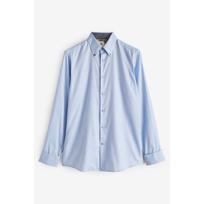 Chemise coupe slim à poignets double NEXT