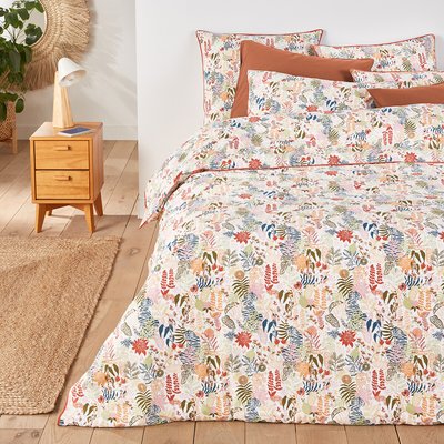 Ecuador Tropical Floral 100% Cotton Percale 200 Thread Count Duvet Cover LA REDOUTE INTERIEURS