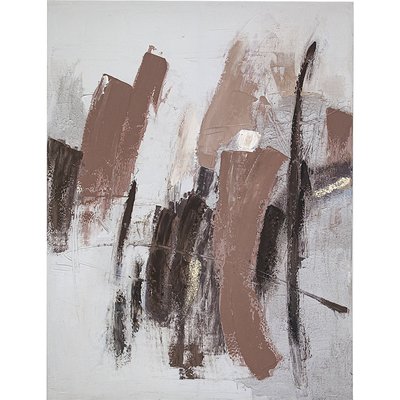 Tableau abstrait  sur toile peinture moderne élégante RECOLLECTION