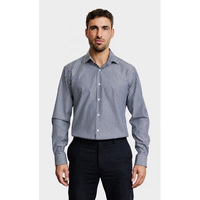 Chemise Regular fit double retors à rayures ACROSS