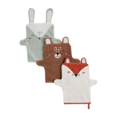 Lot de 3 gants de toilette FRIPOUILLE PETIT BEGUIN