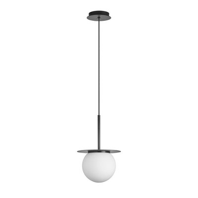 Suspension Salle De Bain Verre Et Noir Mat Ip44 Alix MILLUMINE