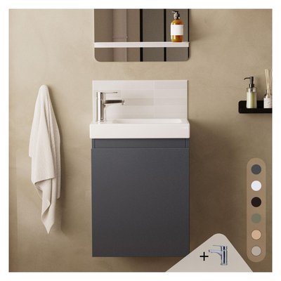 Meuble lave-mains + robinet chromé LISA MOB IN