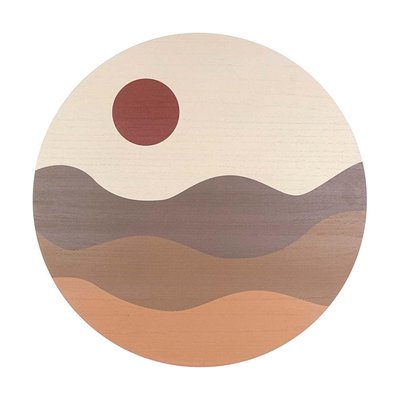 Décoration murale Wall art Sunset 40 cm Sable PRESENT TIME
