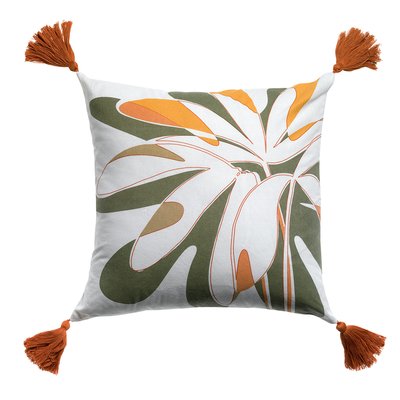 Coussin déco coton imprimé, Kentia C DESIGN HOME TEXTILE