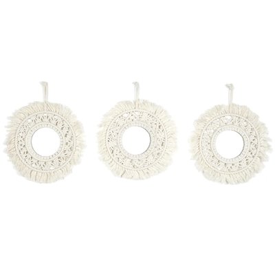 Lot de 3 miroirs ronds bohème THE HOME DECO FACTORY
