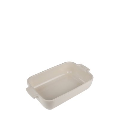 Plat four céramique individuel rectangulaire, écru, 22 cm - Appolia PEUGEOT