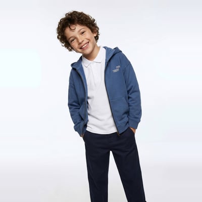 Sweat à capuche imprimé en coton BIO GOTS MONOPRIX