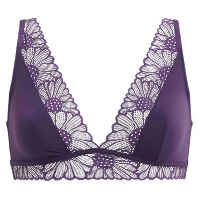 Soutien-gorge triangle microfibre et dentelle Fais-moi une fleur DIM