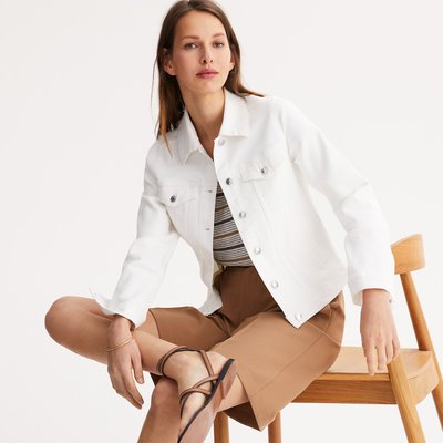 Veste courte, en denim, coupe cintrée ANNE WEYBURN