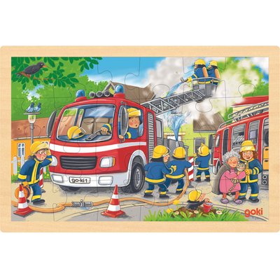 Puzzle brigade de pompiers 24 pcs GOKI