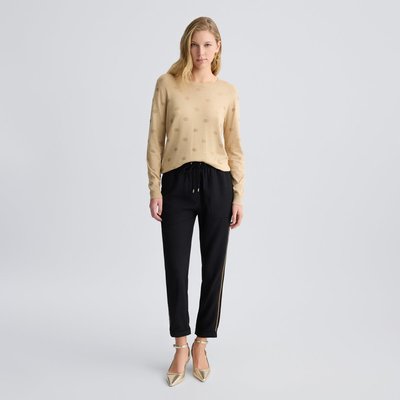 Pull avec logo et strass LIU JO