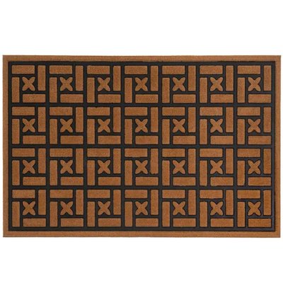 Paillasson d'intérieur en caoutchouc et polypropylène 75x45x0.5cm WADIGA