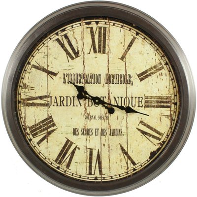 Grande horloge ancienne murale jardin DECORATION D’AUTREFOIS