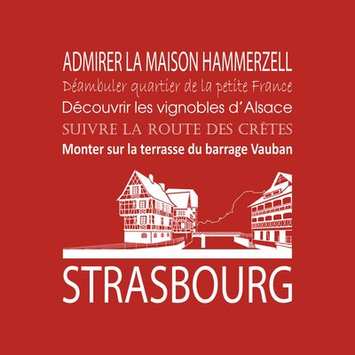 Tableau Sur Toile Strasbourg ILLUSTRATION CEANOTHE