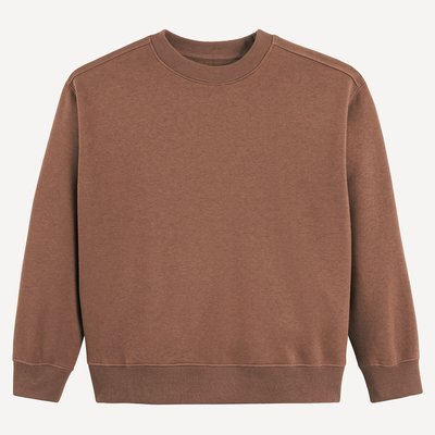 Sweat col rond, en molleton LA REDOUTE COLLECTIONS