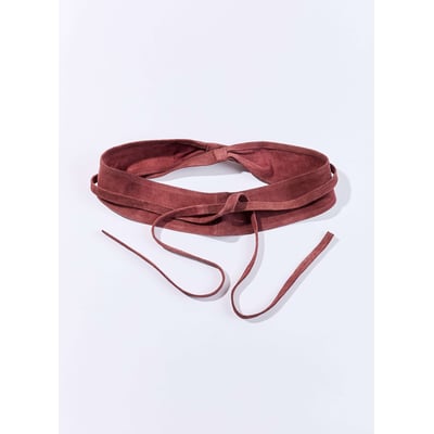 Ceinture en cuir à nouer JAPA LA FIANCÉE
