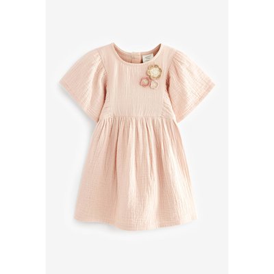 Robe en crochet à fleurs coupe classique NEXT