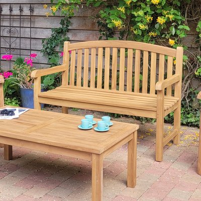 Banc en teck massif Oxford 130 cm TECK ATTITUDE