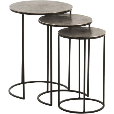 Tables gigognes en aluminium rondes RECOLLECTION