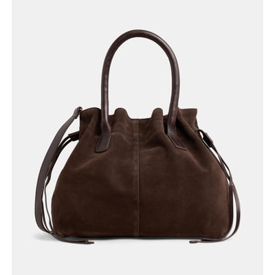 Sac cabas cameron en cuir et suède GALERIES LAFAYETTE