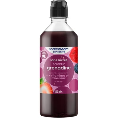 Concentré saveur grenadine sans sucres 440mL SODASTREAM
