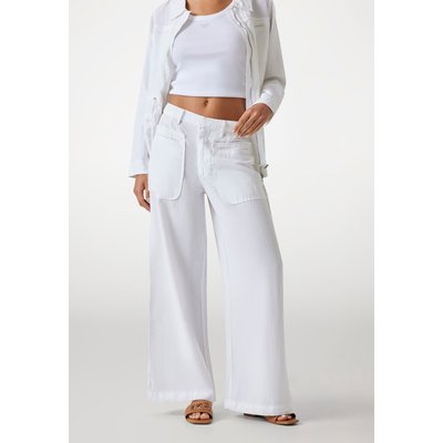 Pantalon Lin Jambe Large GUESS