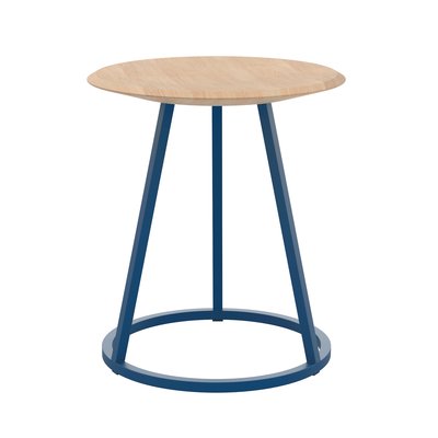 Tabouret chêne avec piètement en métal, GUSTAVE HARTO