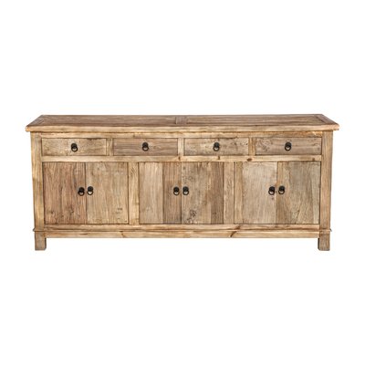 Buffet en bois recyclé 3 portes et 4 tiroirs - MASTIC RENDEZ-VOUS DÉCO