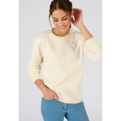 Pull doux broderie fleur DAMART