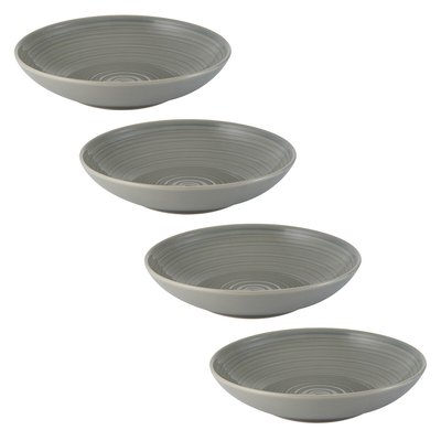 Set of 4 Rippled Pasta Bowls MASON CASH