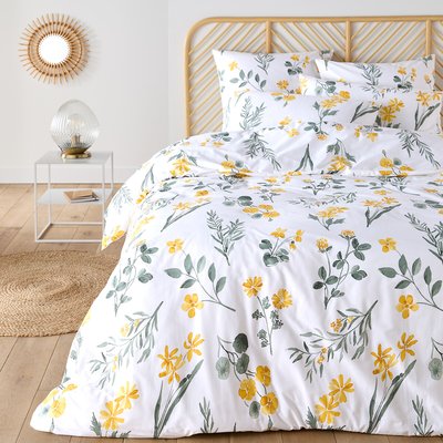 Parure de lit coton, taie carrée, Jeanille SO'HOME
