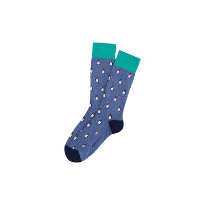 Chaussettes en coton imprimé Pingouin Jean ARTHUR