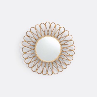 Miroir rotin et bambou forme soleil Ø50 cm, Nogu LA REDOUTE INTERIEURS