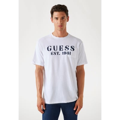 T-Shirt Logo Lin Mélangé GUESS