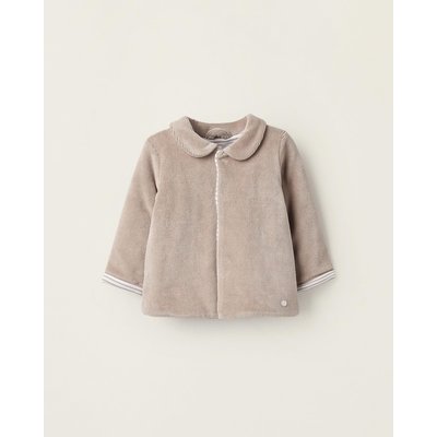 Sweatshirt Zipper velours, doublure rayée CUTE FOREST ZIPPY