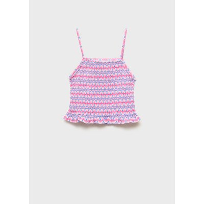 Top froncé imprimé MANGO KIDS