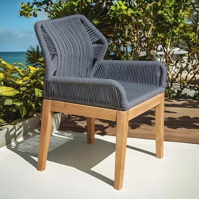 Chaise jardin en teck et corde Vera WANDA COLLECTION