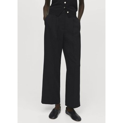 Pantalon droit pinces MANGO