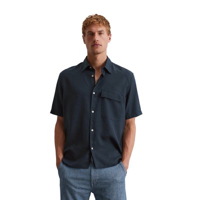 Chemise à manches courtes regular en lyocell doux MARC O'POLO